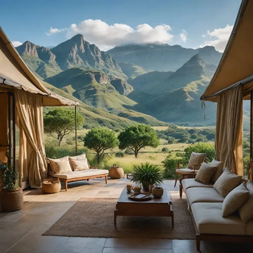 Tracing the drakensberg mountains on the Africa map for luxury South African stays